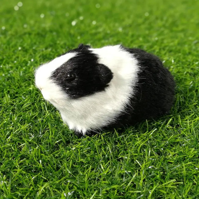 Lifelike Hamster Guinea Pig Animal Figurine - Soft Faux Fur Home Decor Gift