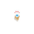 10pcs Stainless Steel Devil's Eye Charms for Jewelry Making – Multiple Colors