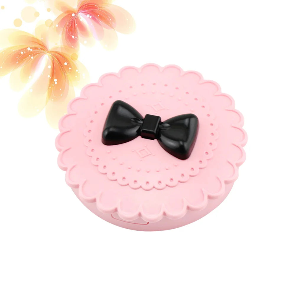Pink False Eyelash Storage Box with Mirror - Makeup Organizer Case