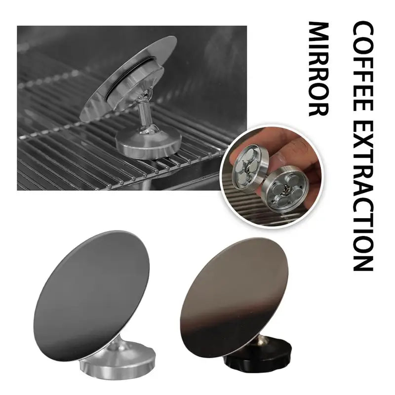 Stainless Steel Coffee Extraction Mirror for Espresso Machine Accessories