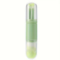Portable 4-in-1 Travel Makeup Brush Set with Retractable Kabuki and Small Eye Brushes