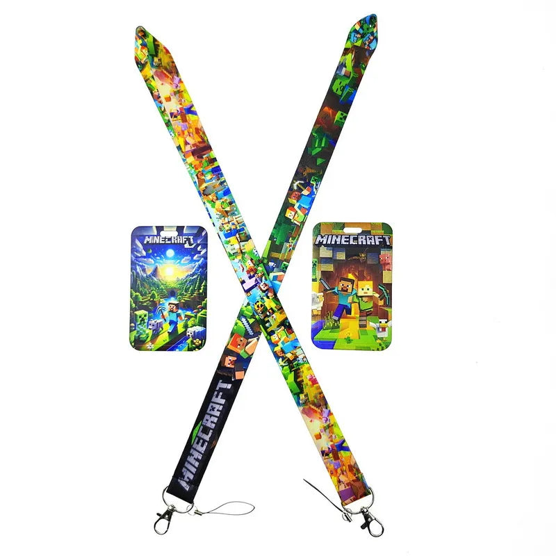 Character Lanyard with Keychain & Badge Holder - Neck Strap for Keys ID Cell Phone
