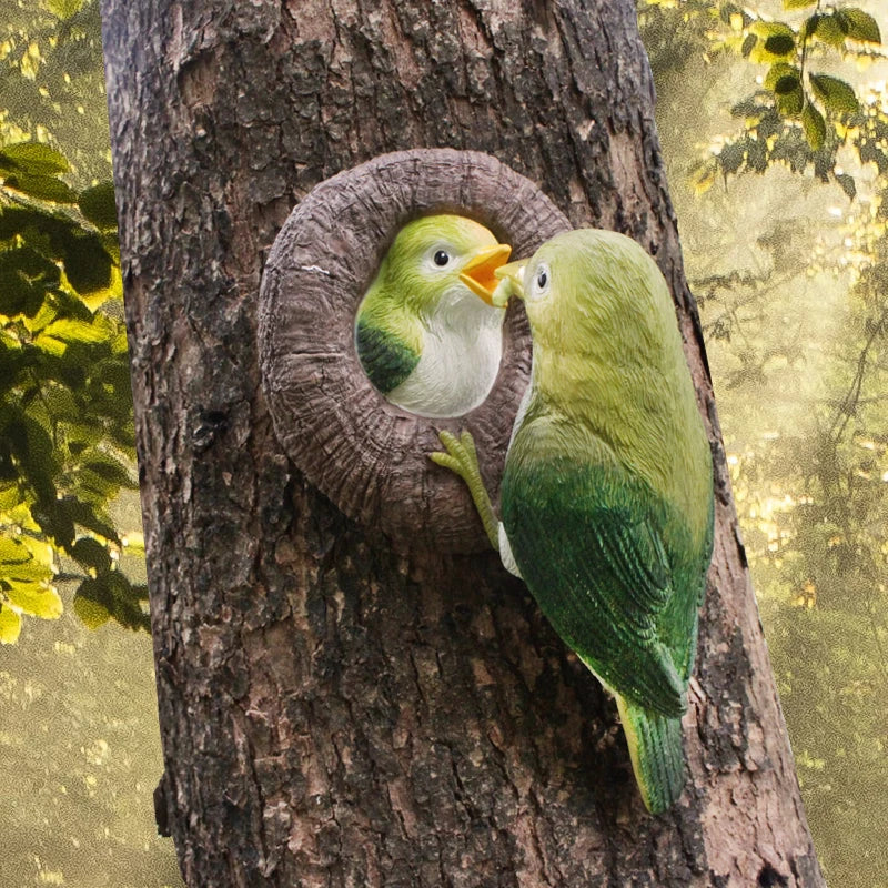 Bird Feeding Station for Garden Decor - Large Tree Mount, Wall Decoration, Mother's Day Gift
