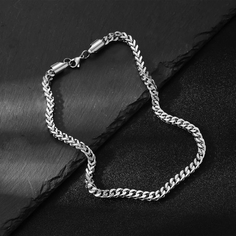 Stainless Steel Chain Necklace for Women Men 3mm-5mm Gold or Silver Color Jewelry