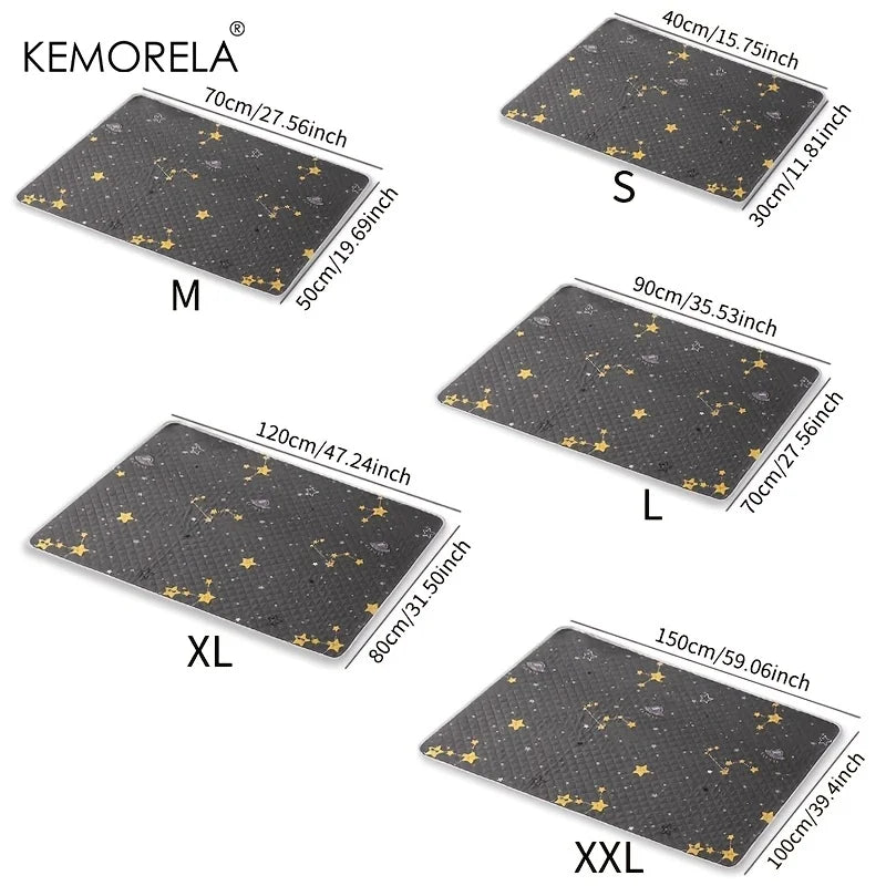 Washable Reusable Pet Urine Pads Floor Mat for Cats and Dogs - Multipurpose, All Seasons