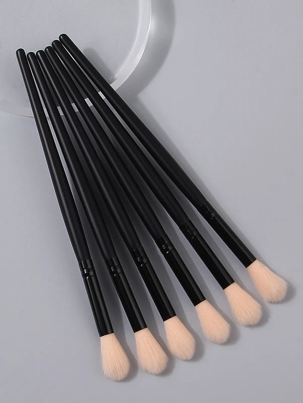 Champagne Makeup Brush Set with Highlight, Eyeshadow & Nose Brushes - Soft Bristles