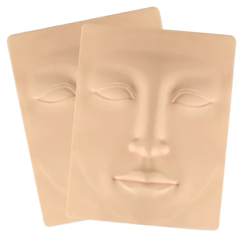 Tattoo Practice Skin Faux Leather for Eyebrows Eyes Lips Nose Full Face Set