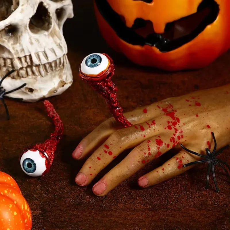 Halloween Latex Fake Eyeballs Bloody Props Horror Party Decor 11cm