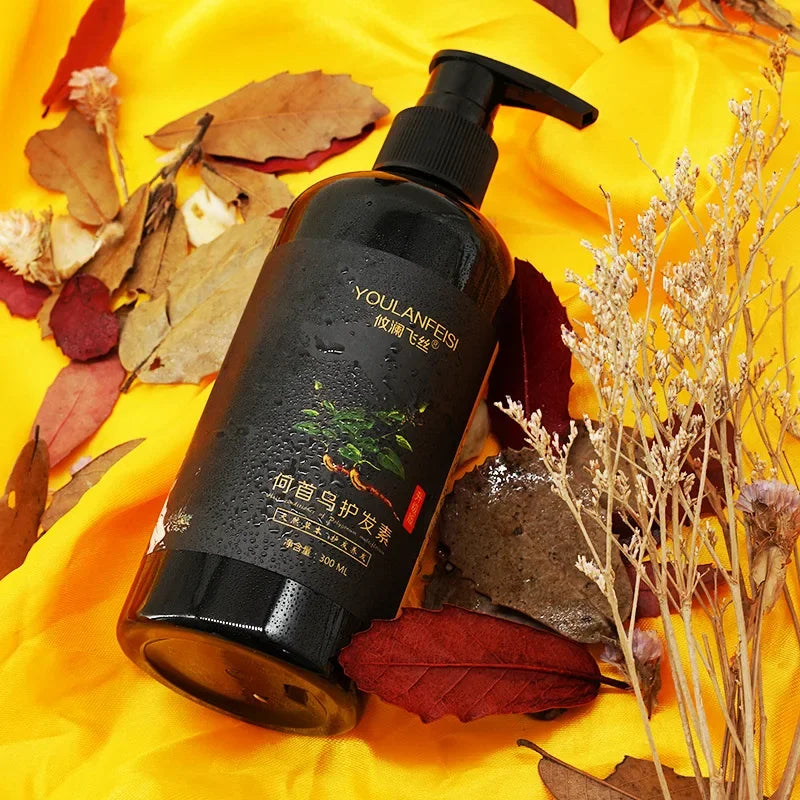 Herbal Polygonum Multiflorum Hair Shampoo for Damaged & Gray Hair - Moisturizing & Repairing