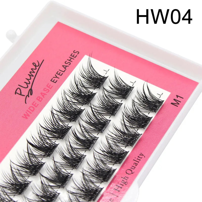 DIY 3D Eyelash Extensions Kit - Natural Soft Mink Cluster Lashes with Variants