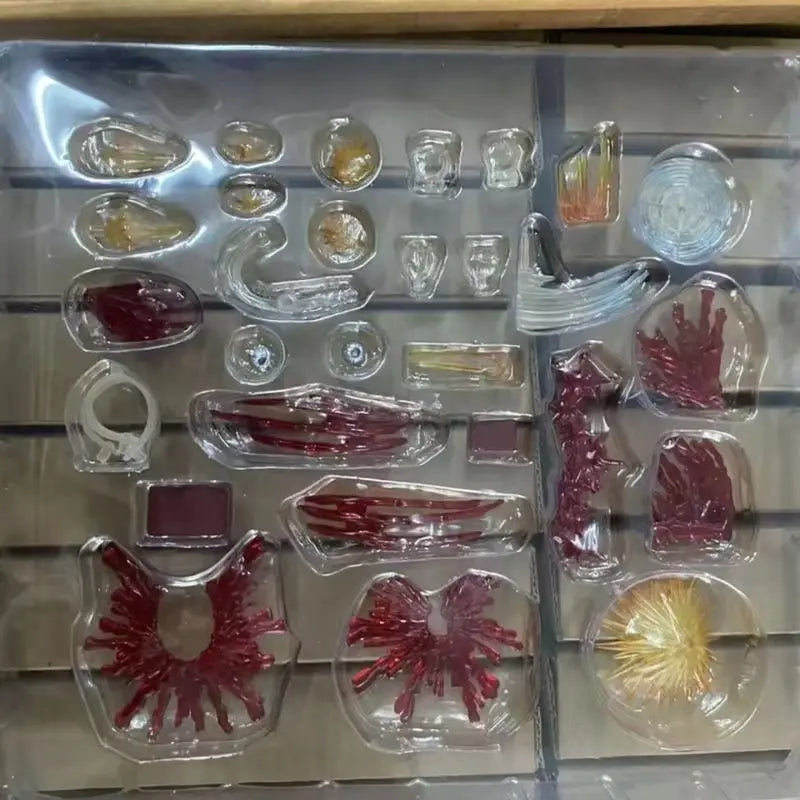 Hyper-Movable Action Figure Accessory Set with Blood Effect Splatter