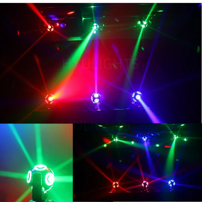 LED Moving Head Light 8x15W RGBW 4in1 Stage Effect with Infinite Rotation