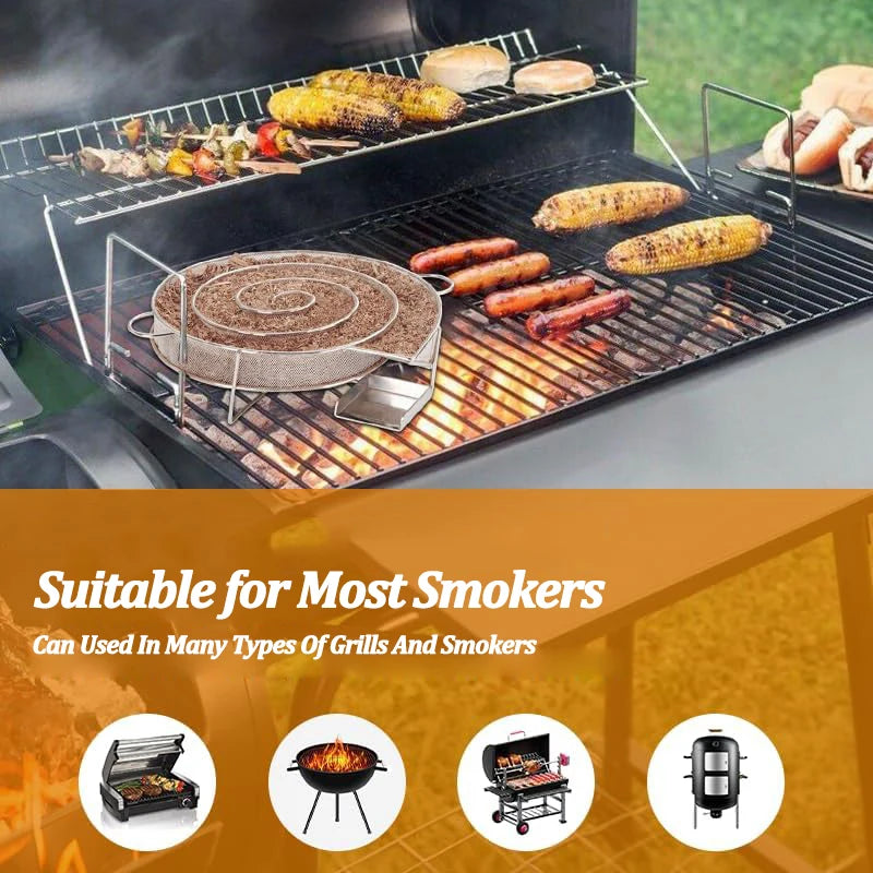 Stainless Steel Cold Smoke Generator for Outdoor BBQ & Salmon Smoking