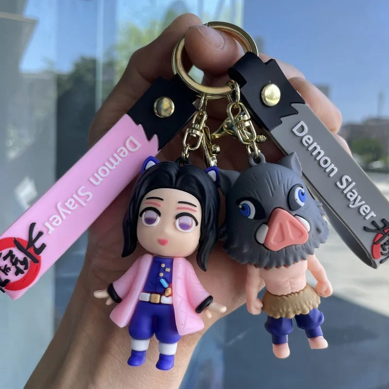 Anime Ghost Slayer Blade Keychain - Cute Bag Pendant Gift for Fans