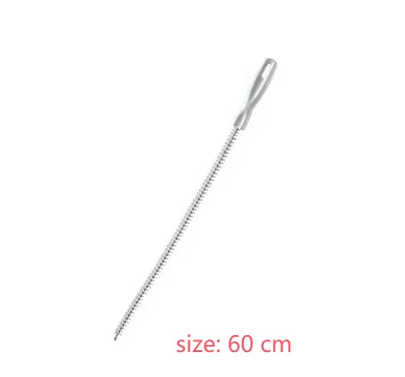Flexible Pipe Dredging Brush for Sink & Sewer Cleaning - Long Clog Remover Tool