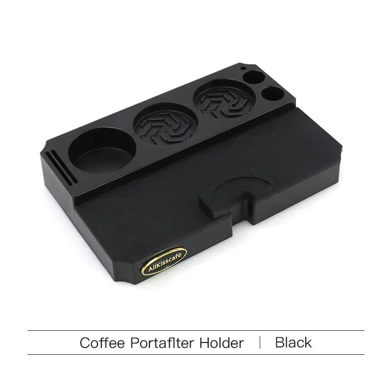 Coffee Tamping Station Stand for 51MM, 54MM & 58MM Portafilters - Barista Tool, Universal Fit