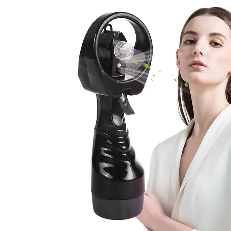 Portable Mist Fan with 300ml Water Tank Handheld Cooling Fan for Travel & Outdoors