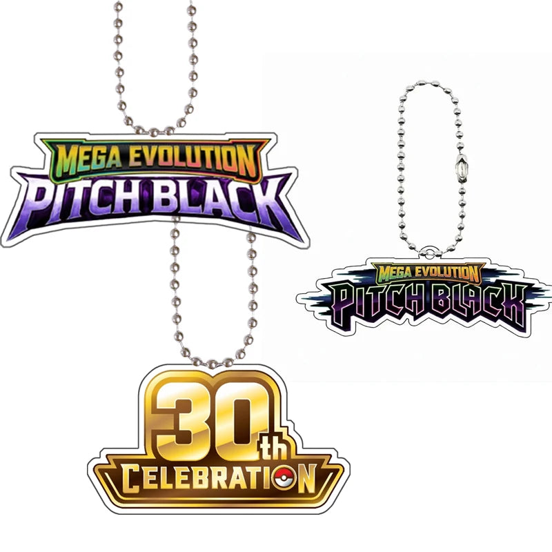 Pokemon Logo Collection Keychain - Card Charm & Acrylic Keyring for Pocket Monster
