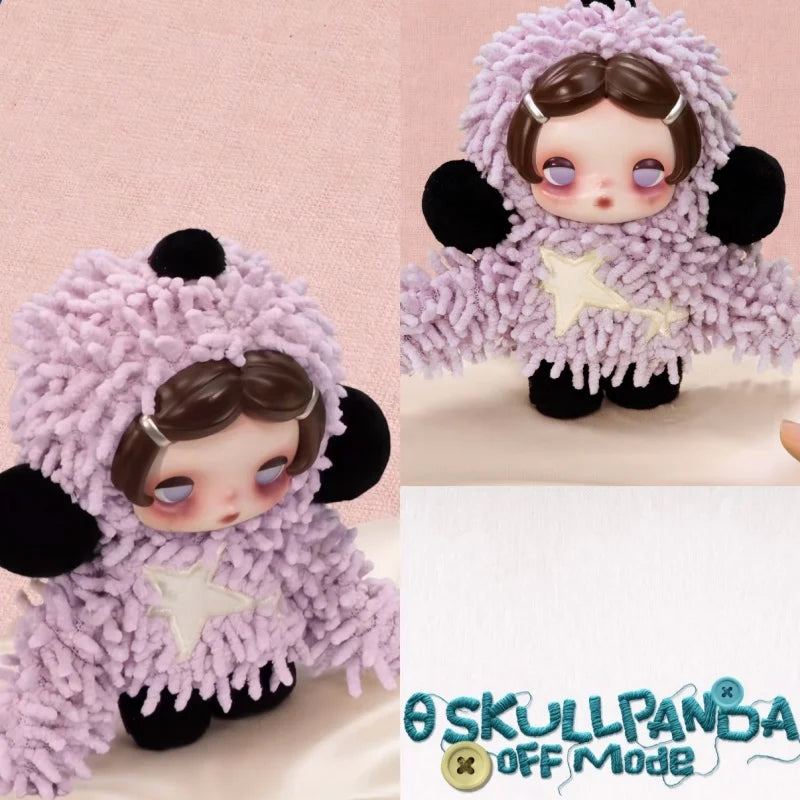 POP MART Skullpanda Off Mode Series Plush Doll Pendant Blind Box - Cute Mystery Action Figure