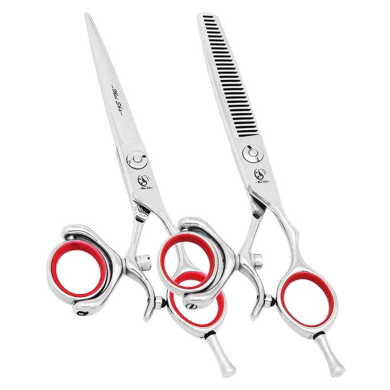 Professional Hair Shears Set with Japan Steel Blades - Salon Barber Scissors