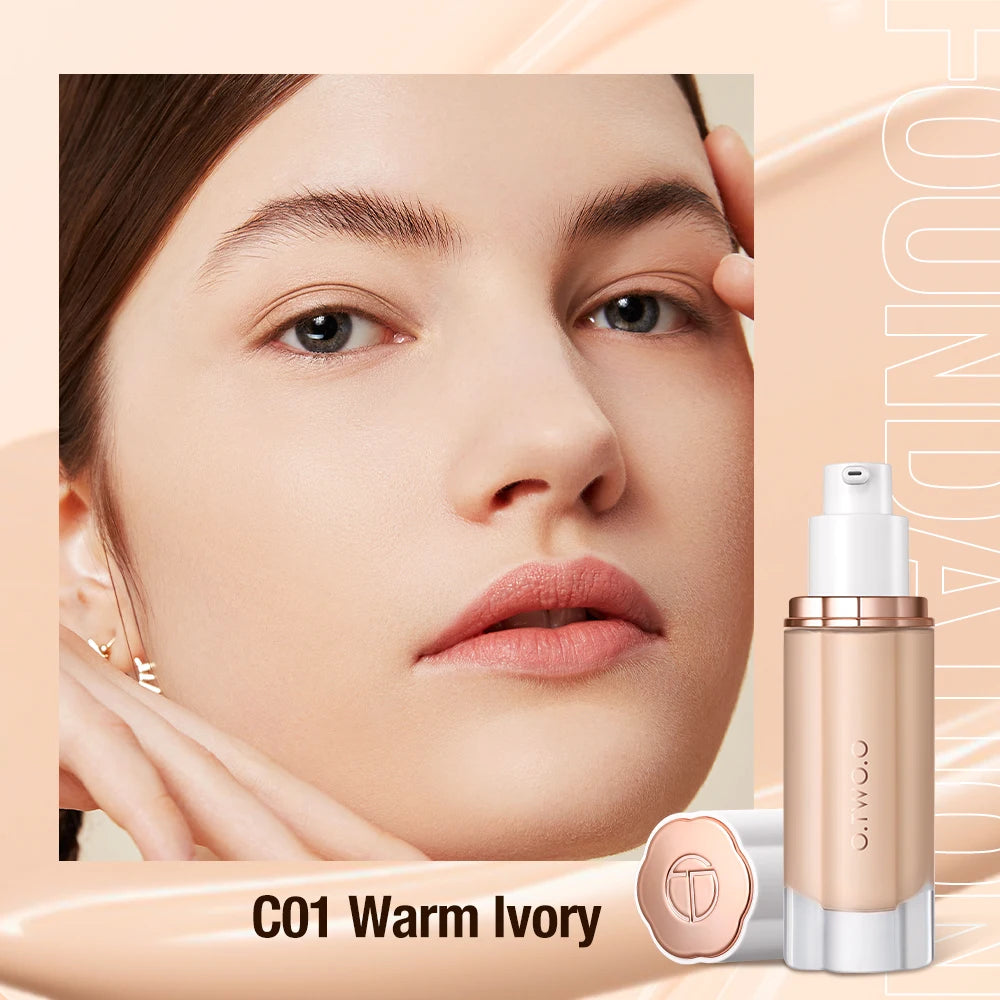 High Coverage Liquid Foundation with SPF30 Waterproof Face Makeup Base 30ml
