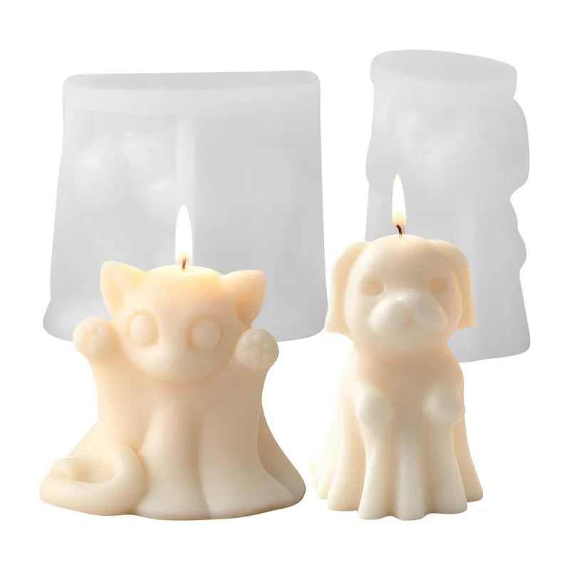 Halloween Ghost Silicone Mold for Candles Resin Party Decor - Pack of 2