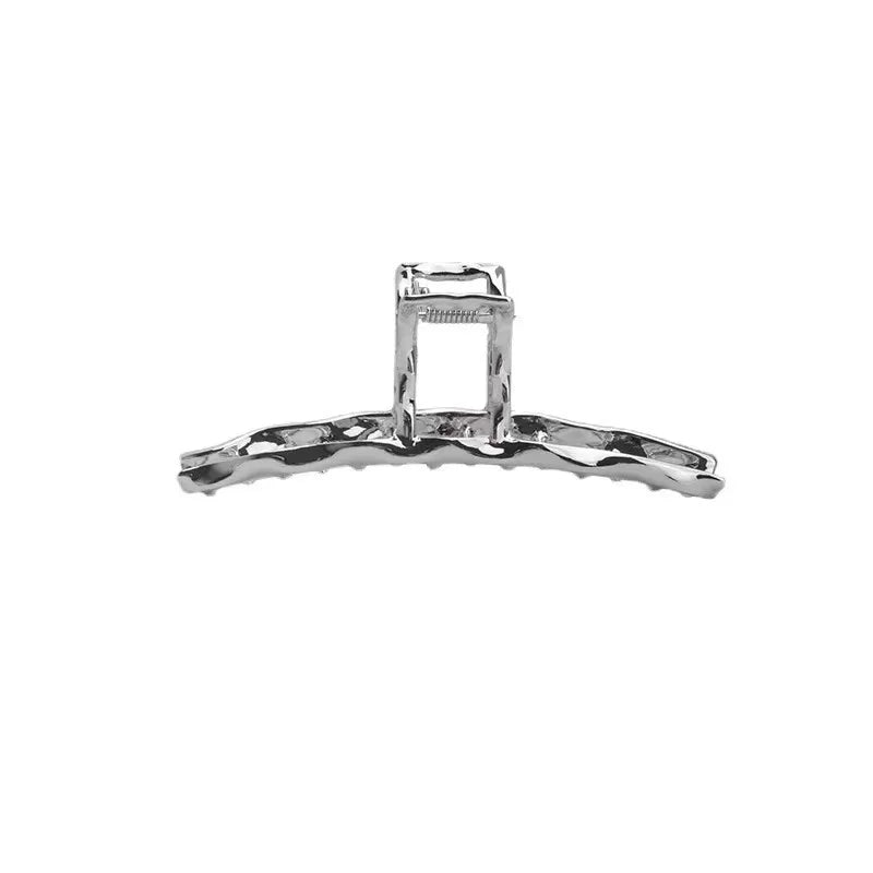 Irregular Cross Design Hair Claw Ponytail Holder Nonslip Geometric Hair Accessory