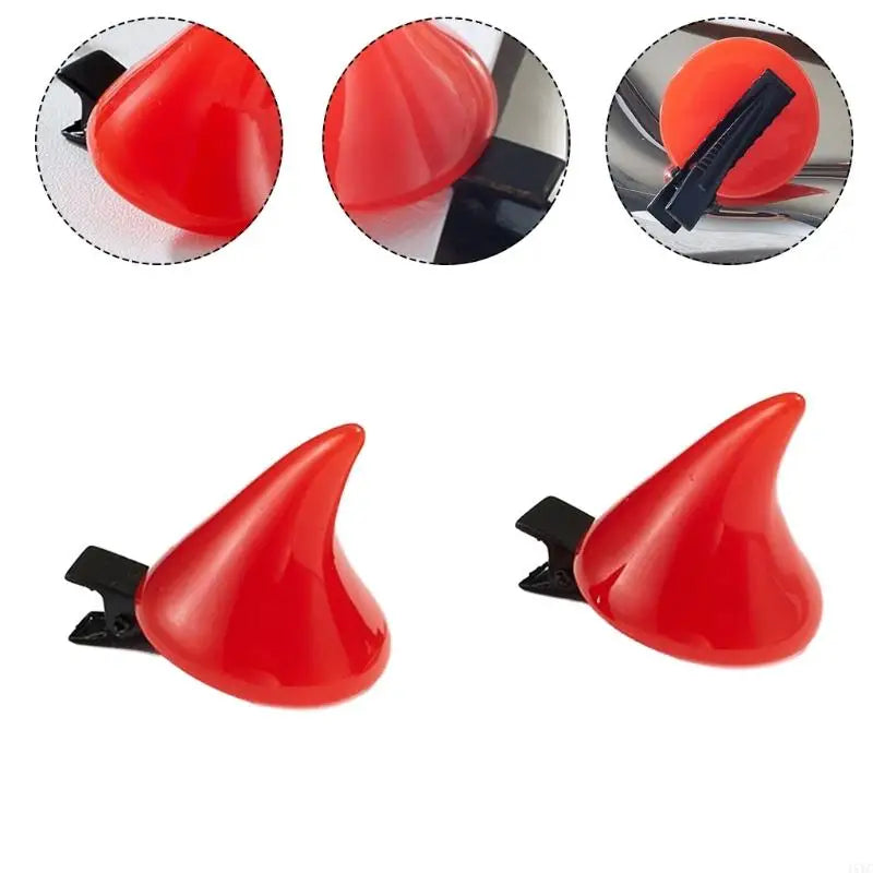 Halloween Devil Horn Hair Clips - Cosplay Party Hair Accessories for Kids & Adults