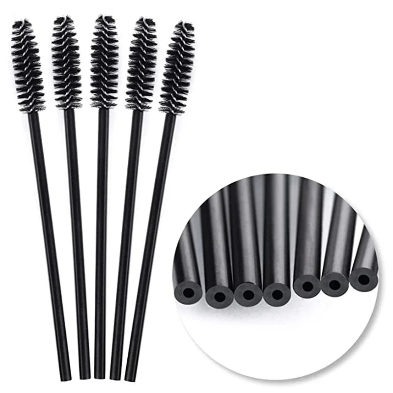 Disposable Eyelash Brushes & Applicators Set - False Lash & Eyebrow Makeup Tools