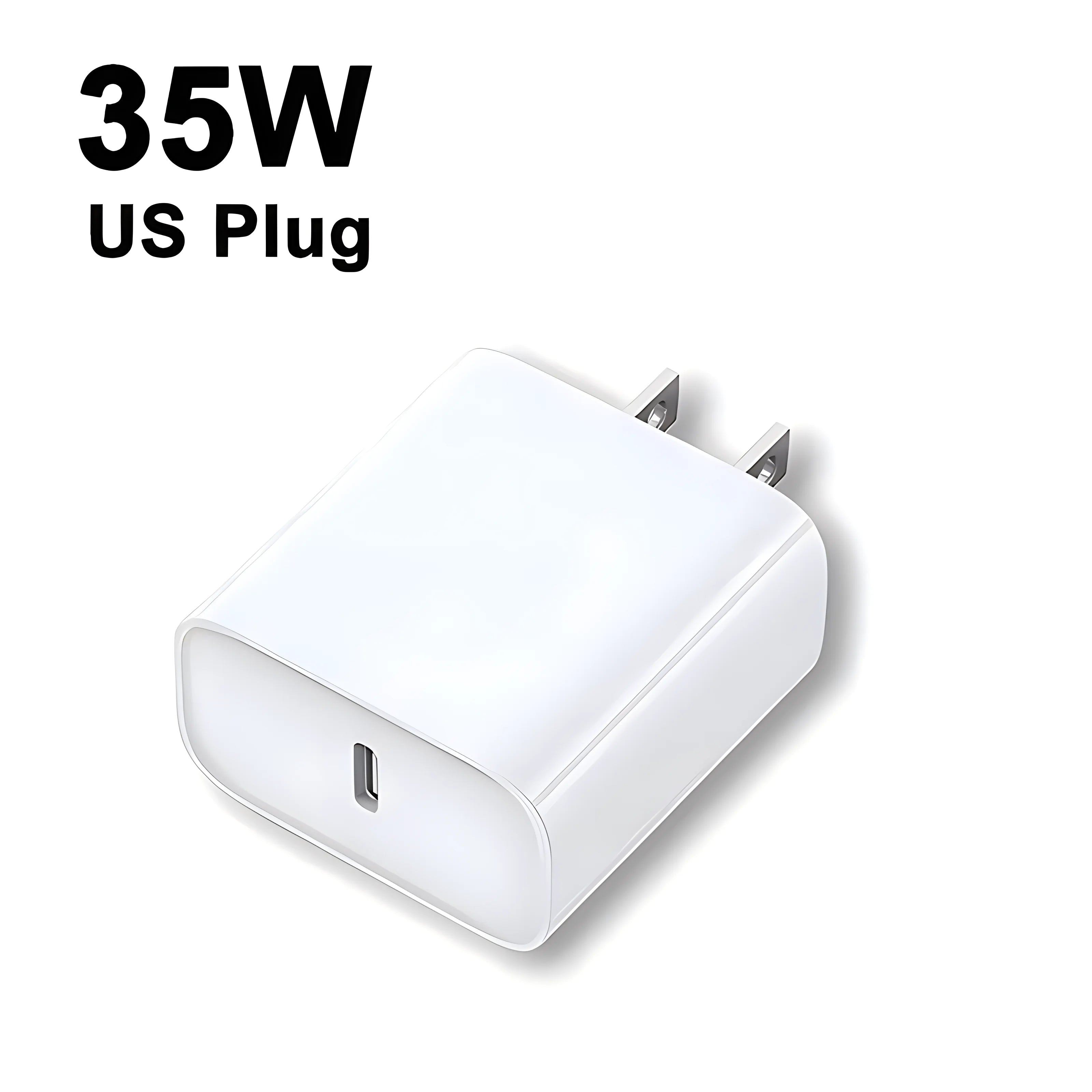 Fast USB-C Phone Charger 35W for iPhone 14/13/12/11/15 Pro Max & More