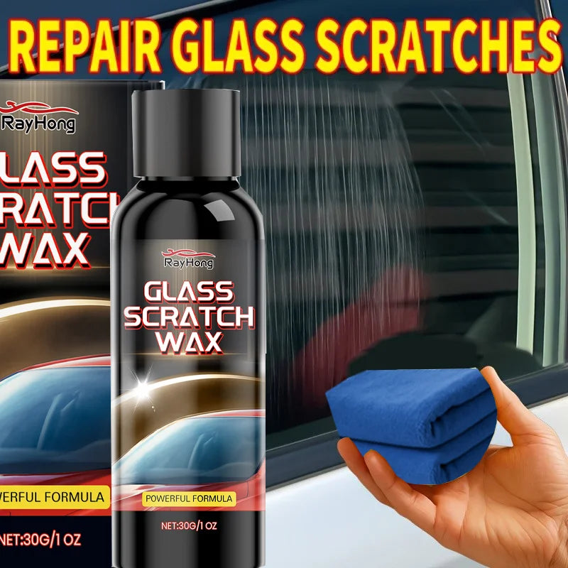 Glass Scratch Repair Wax - Car Window Deep Scratch Remover & Protectant