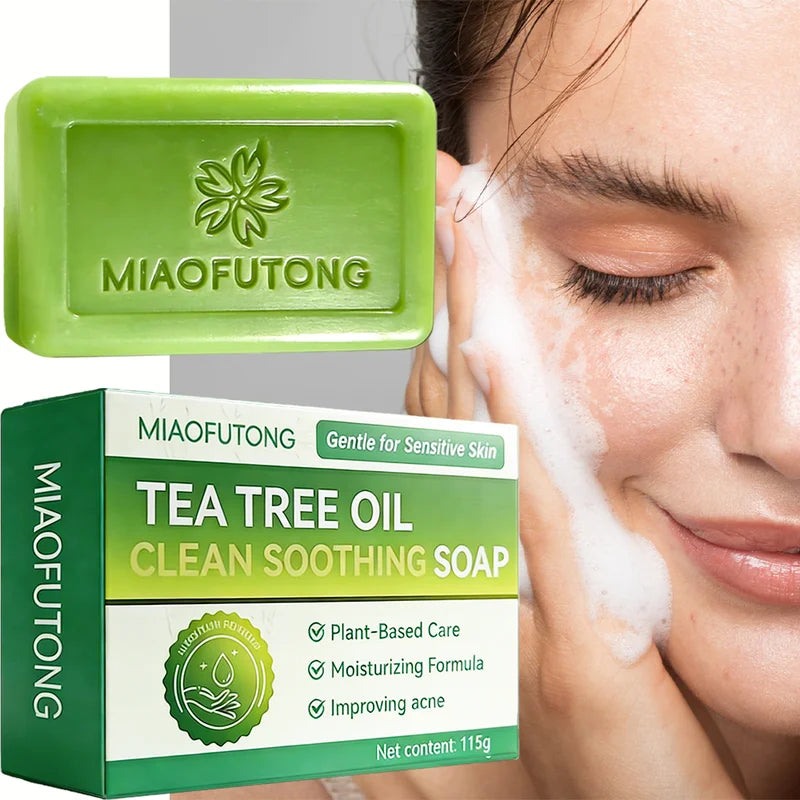 Gentle Anti-Fungal Tea Tree Oil Soap for Sensitive Skin - Moisturizing Acne Care