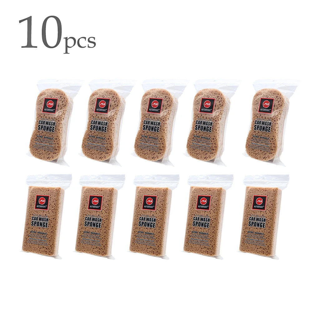 Car Washing Sponge Set - Large Size Water-Absorbent Detailing Cleaning Accessories