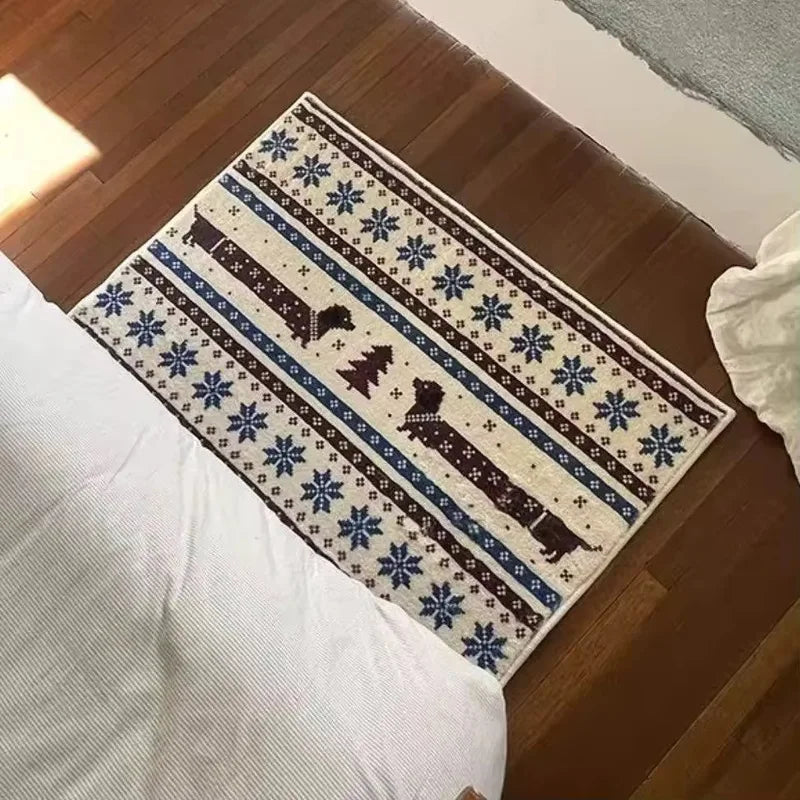 Anti-Slip Carpet Rug for Bedroom & Living Room Floor Mat with Cartoon Design