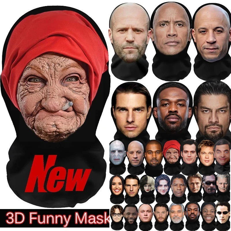 Halloween Mask for Cosplay Role Play Masquerade Costumes Face Mask - Multiple Colors