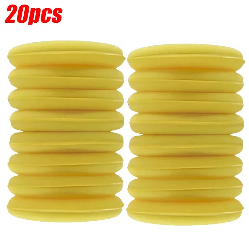 Car Waxing Foam Sponge Applicator Set - Multi-Color Detailing Pads for Vehicle Cleaning