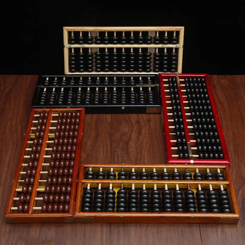 Wooden Abacus 13-Digit Counting Rack Educational Math Toy Montessori Learning
