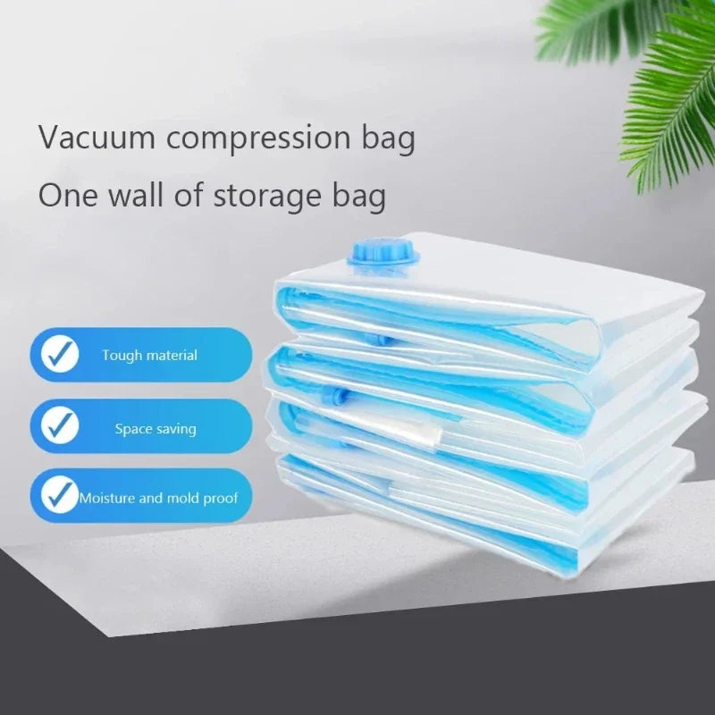 Reusable Vacuum Storage Bags for Clothes and Bedding Space Saving Travel Container