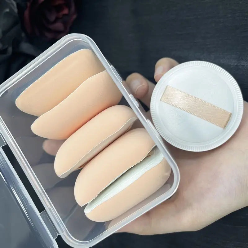 Makeup Powder Puff 5pcs Dual-Use Soft Cotton Candy Air Cushion Foundation Sponge