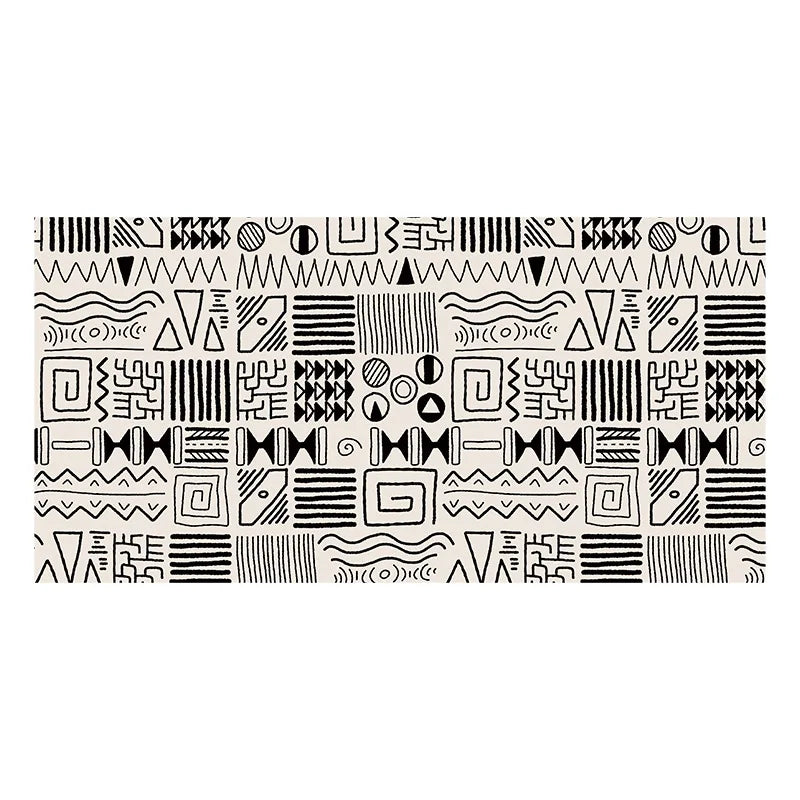 Graffiti Style Oil-Proof Waterproof Anti-Scalding Living Room Carpet - Easy to Clean
