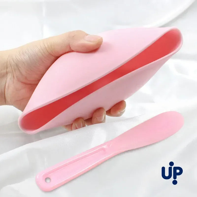 Silicone Face Mask Mixing Bowl Set with Applicator Brush & Spatula - Beauty Tools Kit