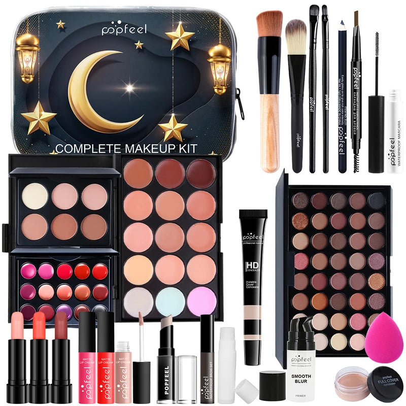 Festival Makeup Set 24-Piece Cosmetic Collection for Gifting & Daily Use