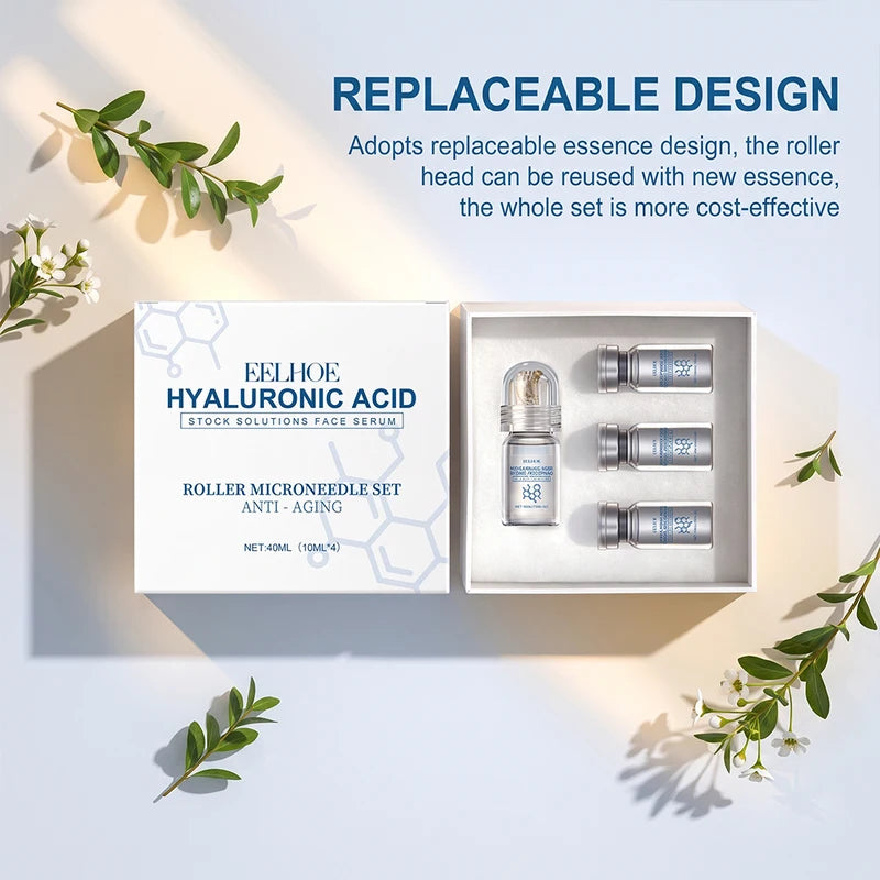 Facial Roller Skin Care Set for Hydrating and Smoothing - Daily Use