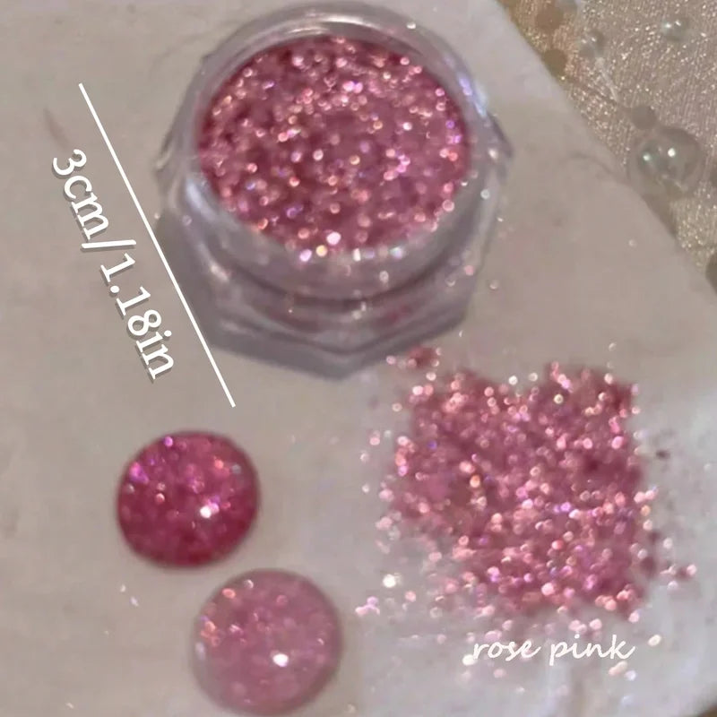 Diamond Nail Powder Glitter Set for DIY Nail Art - Multiple Colors