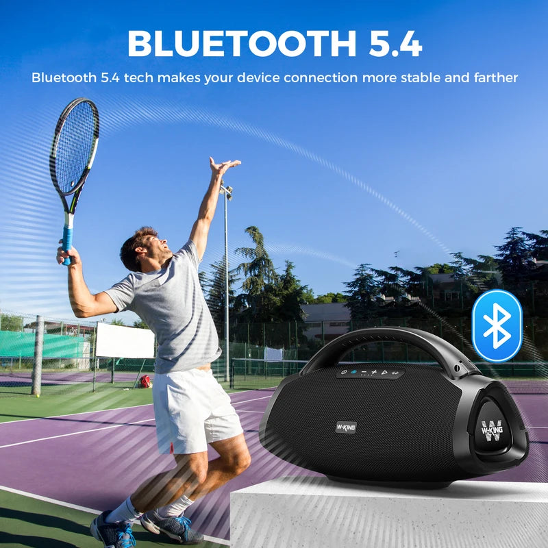 Portable Bluetooth Speaker 200W RMS Waterproof Outdoor Party Boombox