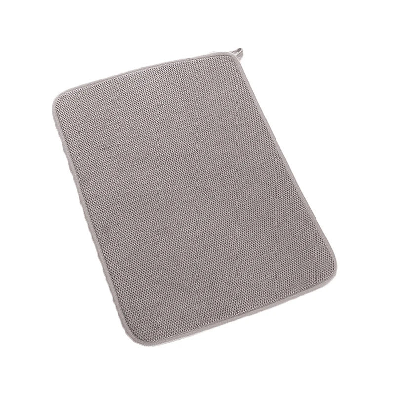 Microfiber Dish Drying Mat for Kitchen Cabinet Non Slip Heat Resistant Draining Pad
