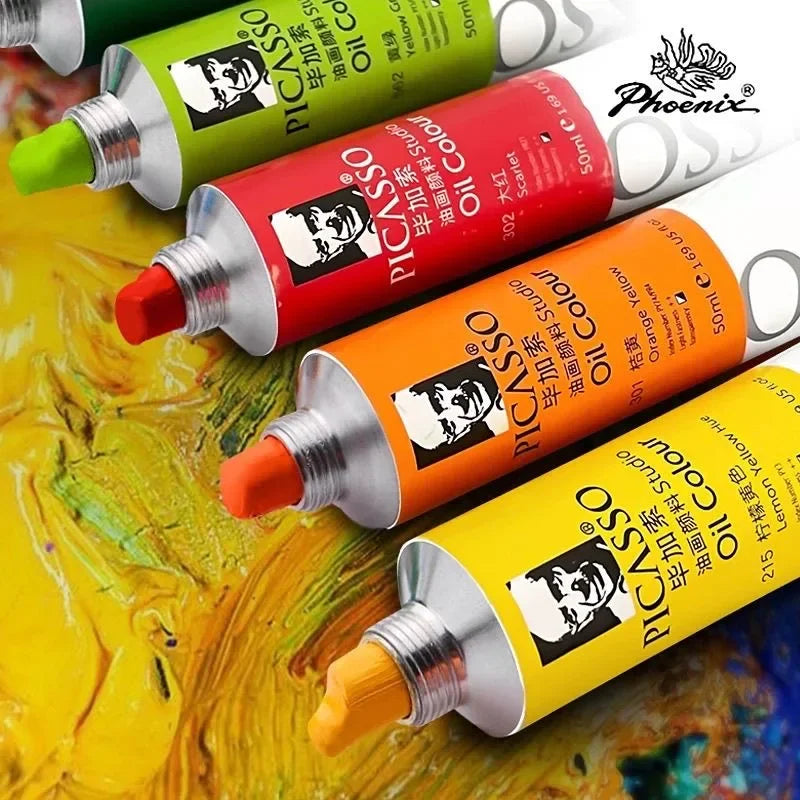 High Saturation Oil Paint Set for Artists and Students - 170/50ml Capacity