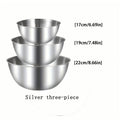 Stainless Steel Mixing Bowls Set - Large Salad & Dough Bowls for Kitchen