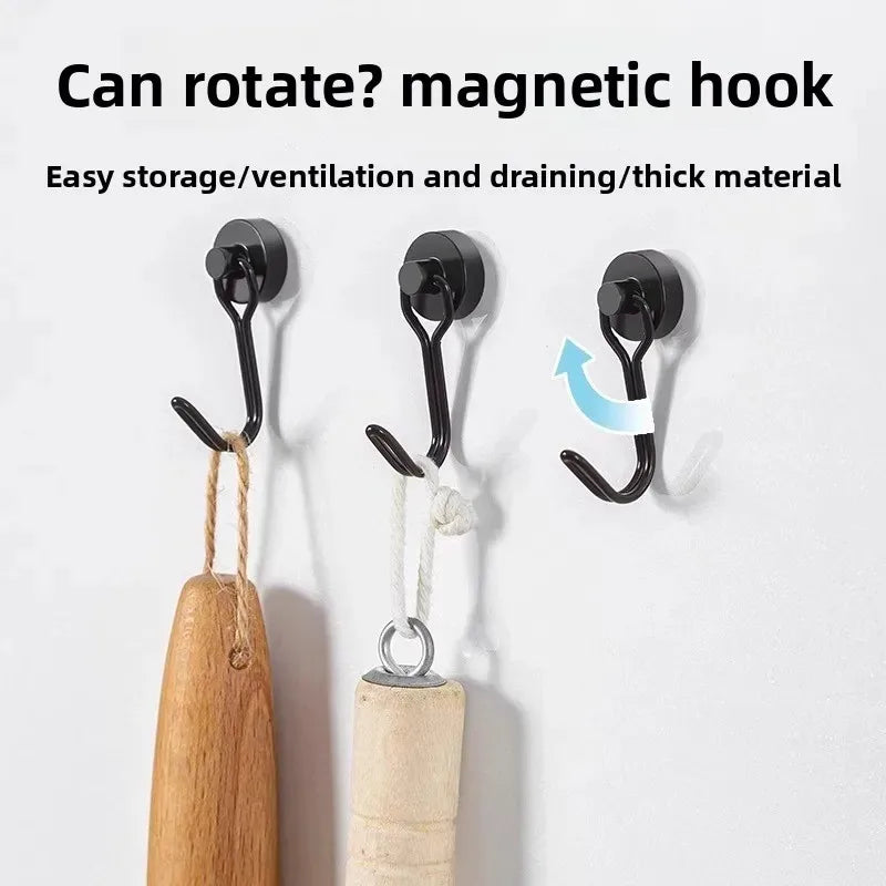 Heavy Duty Magnetic Hook Set for Refrigerator Kitchen Organization - Strong Hold