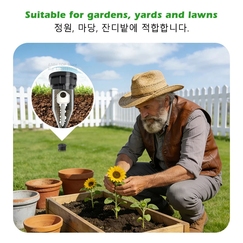 Outdoor Hidden Key Safe Box - Waterproof Garden Fake Sprinkler Hider